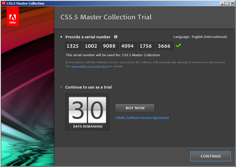 cs4 master collection serial number